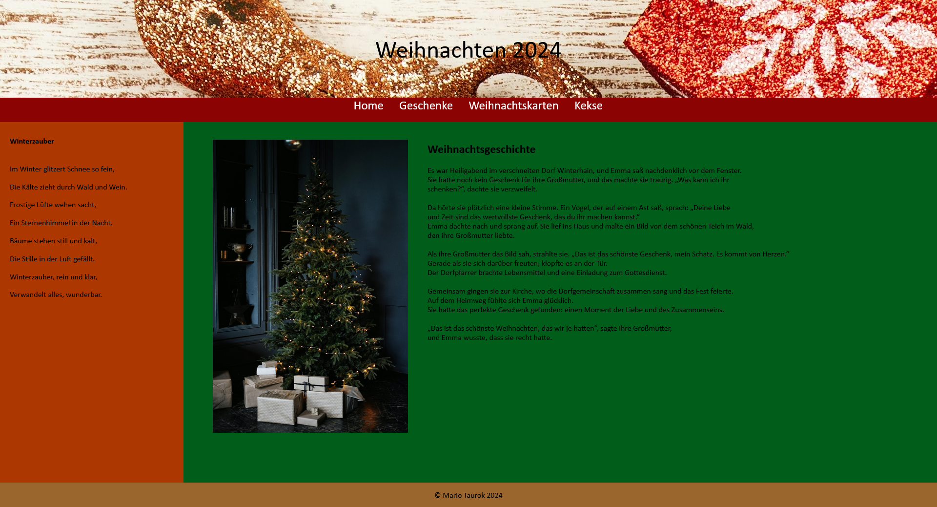 Weihnachts-Website