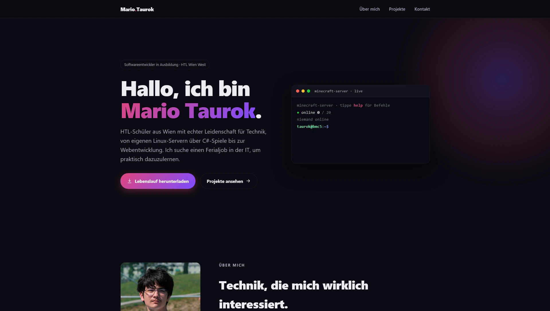 Portfolio-Website taurok.com